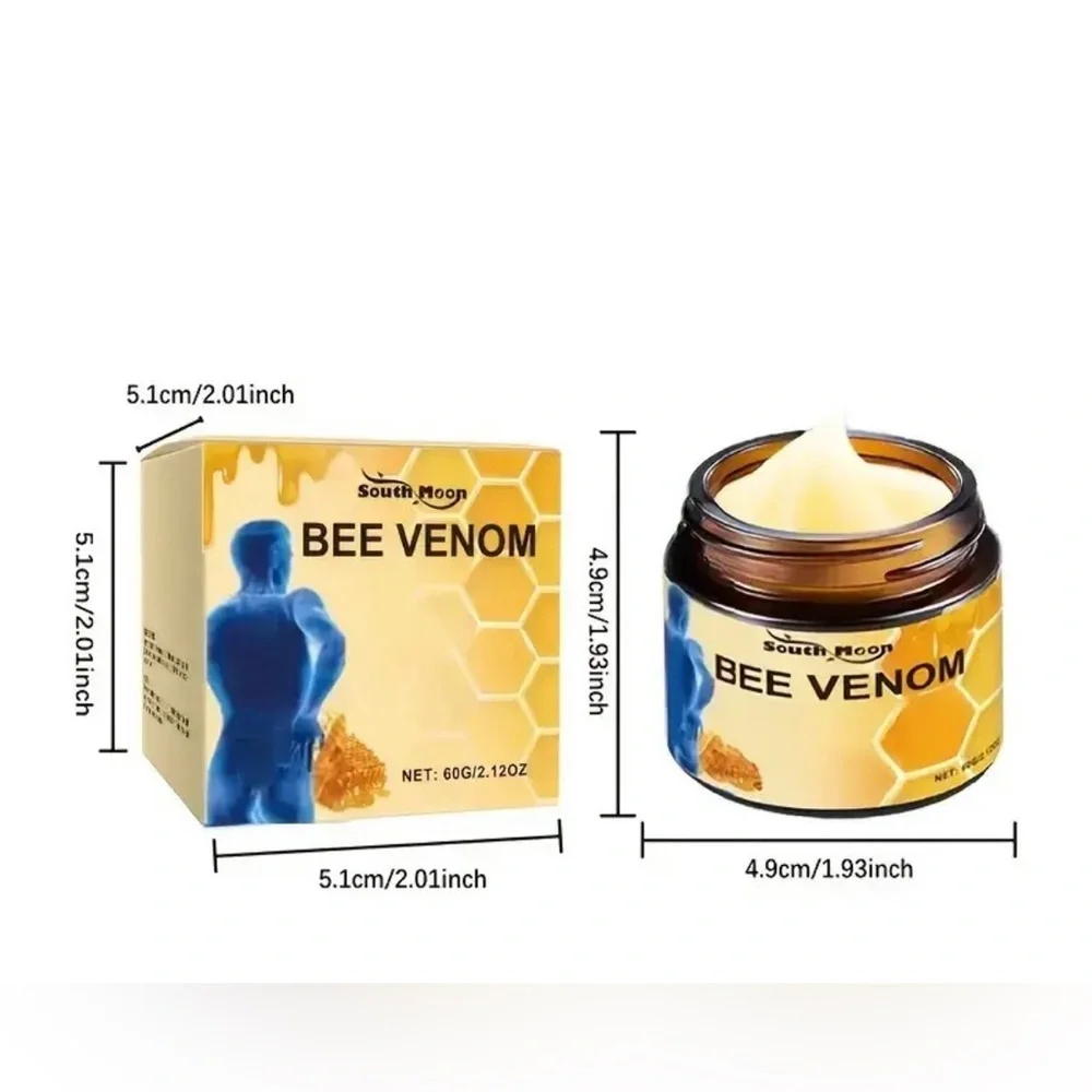 Bee Venom Pain-Relief Cream 2 new jars.  2.12 oz each jar